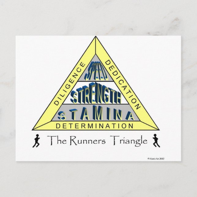 CARTE POSTALE LE TRIANGLE DU RUNNER (Devant)