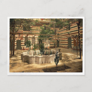 Carte Postale Le tribunal d'une maison, Damas, Terre Sainte, (i.