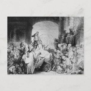 Carte Postale Le triomphe de Mordecai, vers 1640