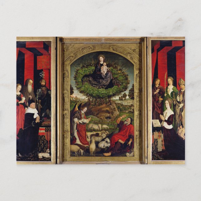 Carte Postale Le triptyque de Moïse et de Bush brûlant (Devant)