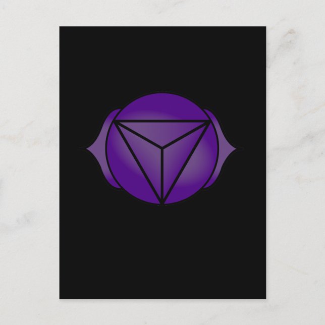 Carte Postale Le troisième oeil Chakra (Devant)