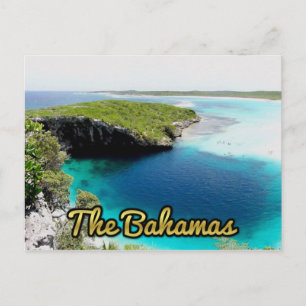 Carte Postale Le trou bleu du Dean des Bahamas