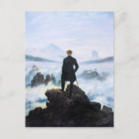 Le vagabond au-dessus de la mer de brouillard, art