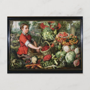 Carte Postale Le vendeur de légumes