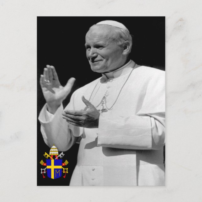 Carte Postale Le Vénérable Pape Jean-Paul II (Devant)