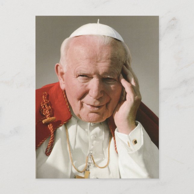Carte Postale Le Vénérable Pape Jean-Paul II (Devant)