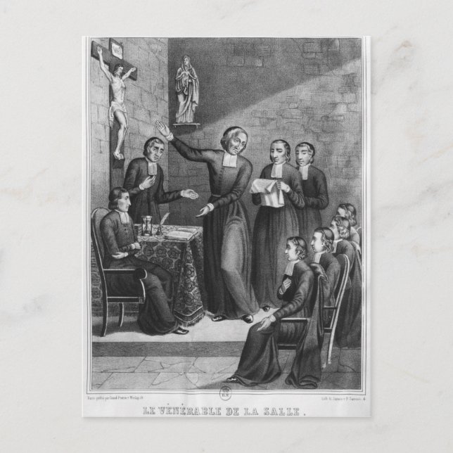 Carte Postale Le Vénérable Saint Jean-Baptiste de La Salle (Devant)