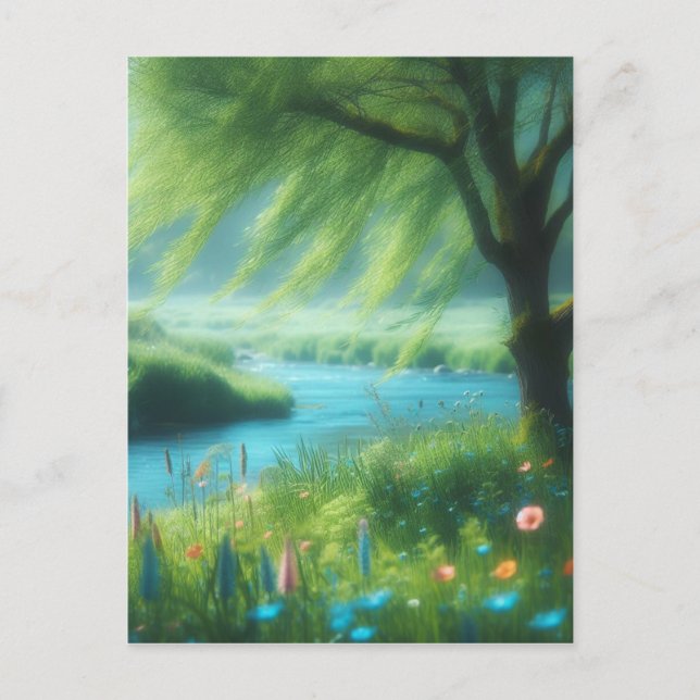 Carte Postale Le vent dans le vent (Devant)