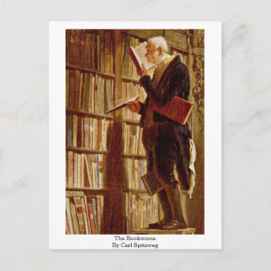 Carte Postale Le ver De Livres Par Carl Spitzweg