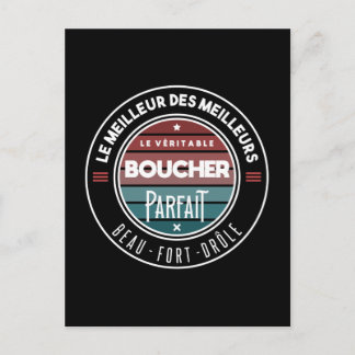 Carte Postale Le véritable boucher parfait