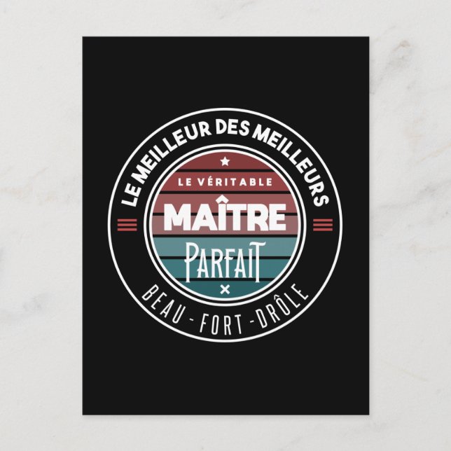 Carte Postale Le véritable maître parfait (Devant)