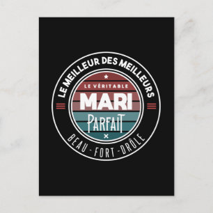 Carte Postale Le véritable mari parfait