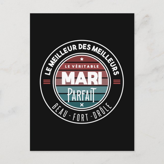 Carte Postale Le véritable mari parfait (Devant)