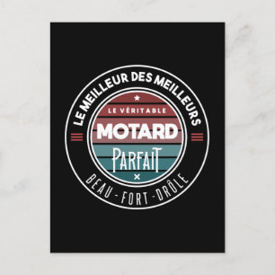 Carte Postale Le véritable motard parfait