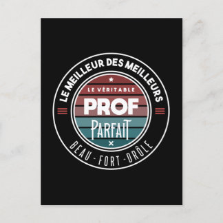 Carte Postale Le véritable prof parfait