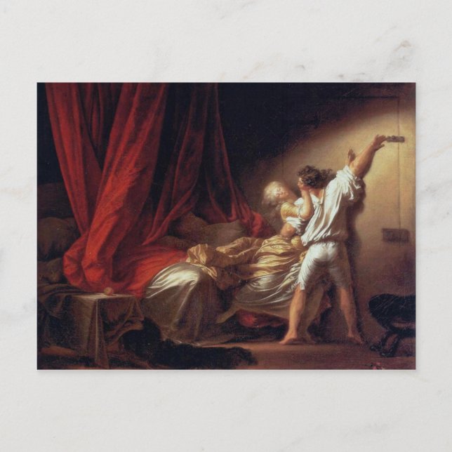 Carte Postale Le Verrou, Par Fragonard Jean-Honoré (Qualité Supé (Devant)