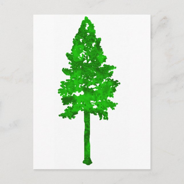 Carte Postale Le vert de la forêt pluviale (Devant)