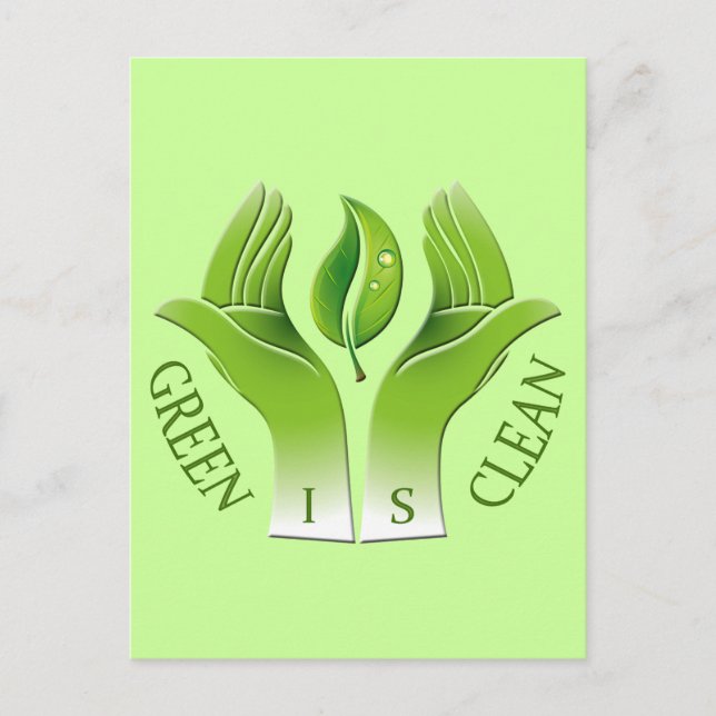 CARTE POSTALE LE VERT EST PROPRE (Devant)