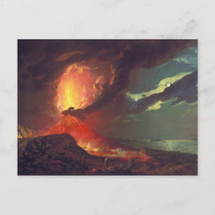 Carte Postale Le Vésuve en éruption
