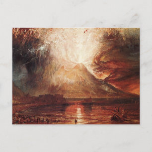 Carte Postale Le Vésuve en éruption par J.M.W. Turner