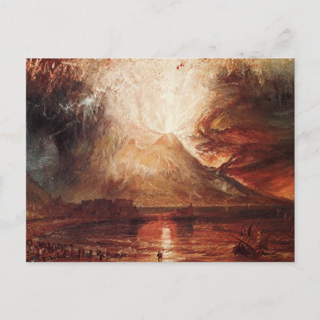 Carte Postale Le Vésuve en éruption par J.M.W. Turner (Devant)