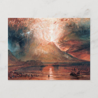 Carte Postale Le Vésuve en éruption par J. M. W. Turner (1820)