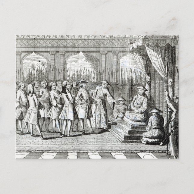 Carte Postale Le Viceroy de Canton donne un public (Devant)