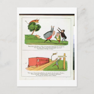 Carte Postale Le vieil homme d'Aoste, page du livre de Nonse