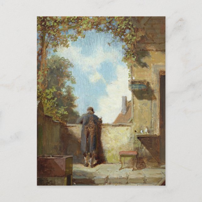 Carte Postale Le vieil homme en terrasse (Devant)