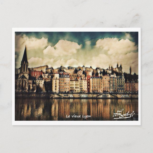 Carte Postale Le vieux Lyon  (Devant)