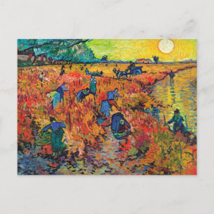 Carte Postale Le vignoble rouge de Van Gogh