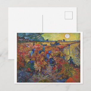 Carte Postale Le Vignoble rouge Vincent van Gogh