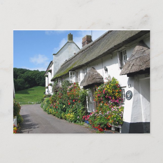 Carte Postale Le village de Branscombe Devon (Devant)