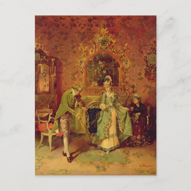 Carte Postale Le violoneur (Devant)