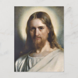 Carte Postale Le visage de Jésus par Carl Bloch