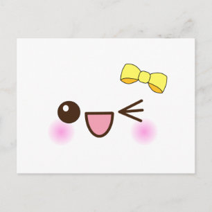 Carte Postale Le visage de Kawaii !