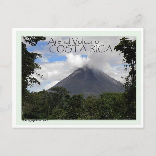 Carte Postale Le volcan Arenal (Devant)
