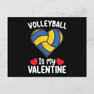 Carte Postale Le volley-ball est mon sport de Saint Valentin