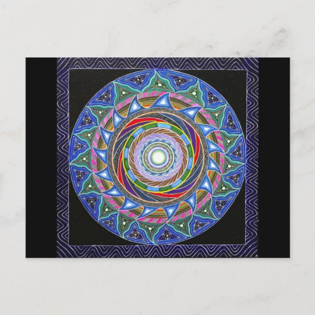 Carte Postale Le vortex se développant en spirales (carte (Devant)