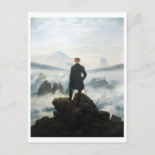 Carte Postale Le Voyageur contemplant une mer de nuages, Friedri