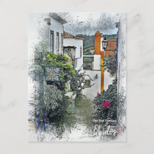 Carte Postale Le vrai Portugal- Obidos