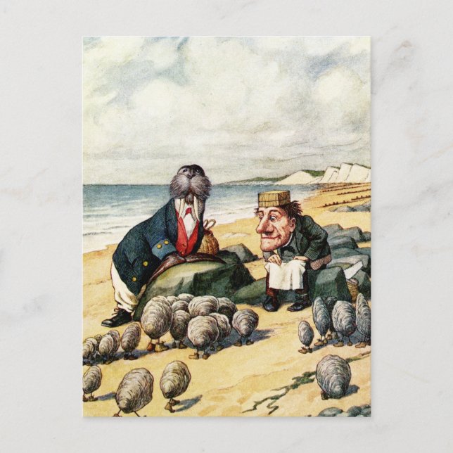 Carte Postale Le Walrus et le charpentier (Devant)