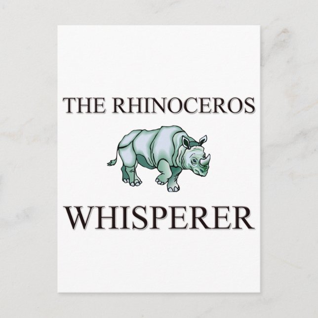 Carte Postale Le Whisperer Rhinoceros (Devant)