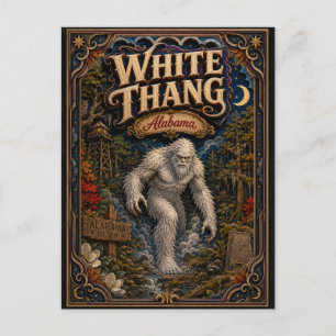 Carte Postale Le White Thang, Alabama Popcut Légendes