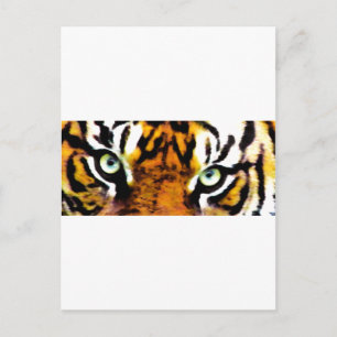 CARTE POSTALE LE YEUX DE TIGER