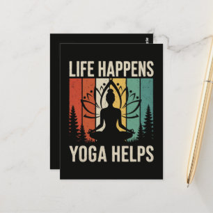 Carte Postale Le Yoga Aide à Vivre