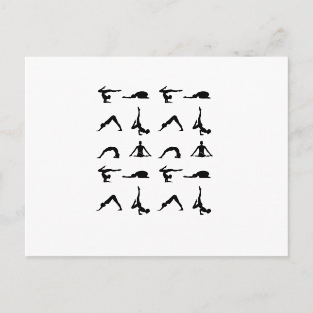 Carte Postale Le yoga pose (Devant)