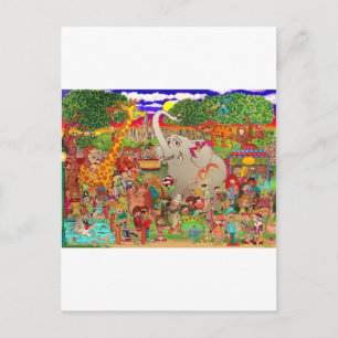 Carte Postale Le zoo de Bronx a été mis en cage