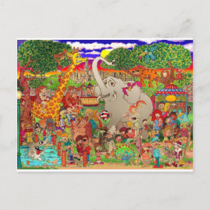 Carte Postale Le zoo de Bronx a été mis en cage