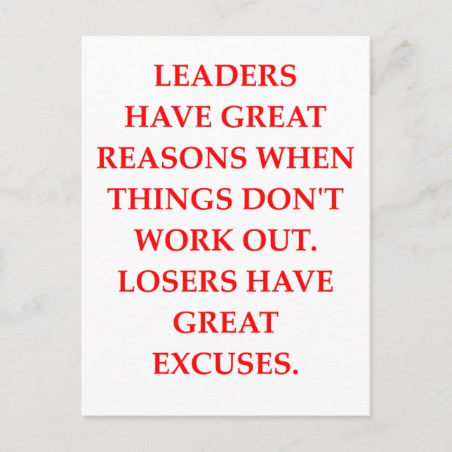 CARTE POSTALE LEADERS (Devant)